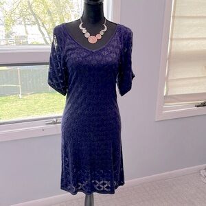 Lightweight cold shoulder sweater dress